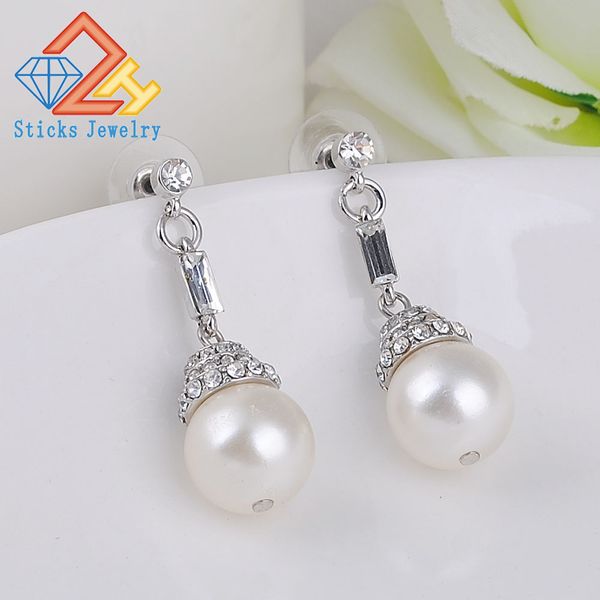crystal from swarovskie jewelry classic retro pearl brincos earring peal long earrings for woman christmas gift, Silver
crystal from swarovskie jewelry classic retro pearl brincos earring peal long earrings for woman christmas gift, Silver