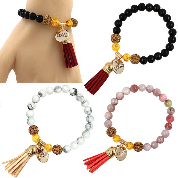 8mm tassel love pendant bracelet clay crystal perfume bracelet yoga reiki prayer stone bracelet seller preferred b358s, Golden;silver
8mm tassel love pendant bracelet clay crystal perfume bracelet yoga reiki prayer stone bracelet seller preferred b358s, Golden;silver