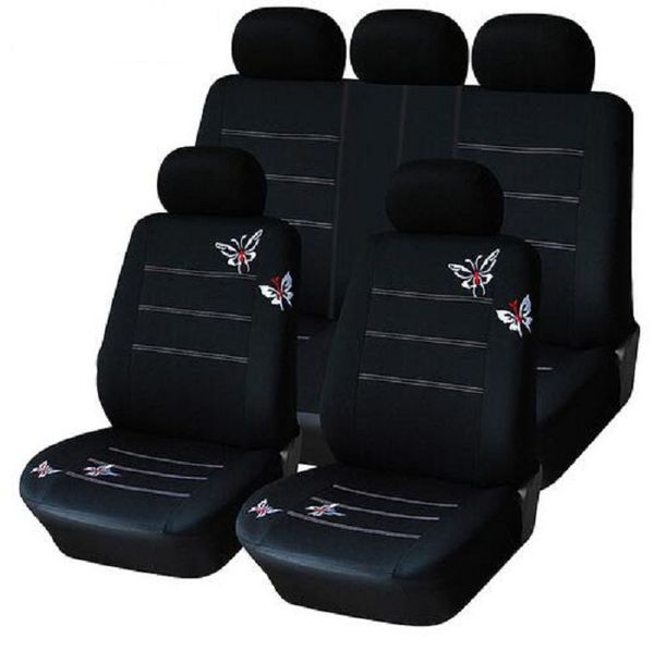 9pcs/set car seat cover full sets universal fit 5 seat suv sedans front/back seat elastic washable breathable black butterfly
9pcs/set car seat cover full sets universal fit 5 seat suv sedans front/back seat elastic washable breathable black butterfly