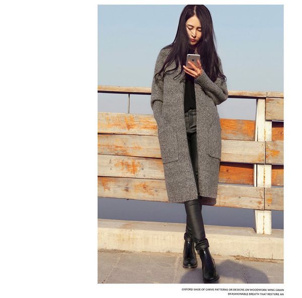 new long women solid ladies long sleeve knitted cardigans sweater cardigan women autumn winter sweater gray camel color, White;black
new long women solid ladies long sleeve knitted cardigans sweater cardigan women autumn winter sweater gray camel color, White;black
