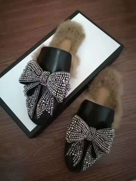 2018ss hairs women lady bowtie slipper strass blingbling genuine leather name runway black shoes factory price g2110
2018ss hairs women lady bowtie slipper strass blingbling genuine leather name runway black shoes factory price g2110