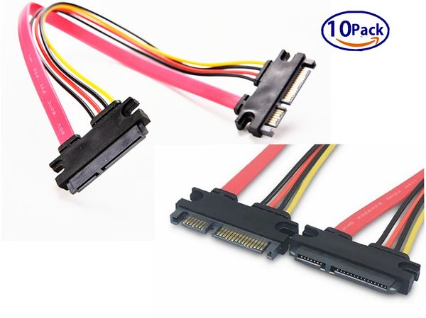 10-packsata (7+15) 22-pin male to female 20inch(50cm) data and power combo extension sata extension cable
10-packsata (7+15) 22-pin male to female 20inch(50cm) data and power combo extension sata extension cable