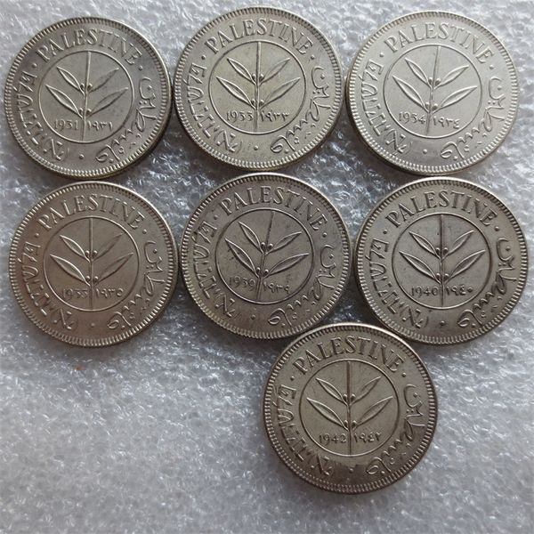 ISRAEL PALESTINE 50 MILS SILVER Full set (1931 1933 1934 1935 1939 1940 1942) 7pcs High Quality
ISRAEL PALESTINE 50 MILS SILVER Full set (1931 1933 1934 1935 1939 1940 1942) 7pcs High Quality