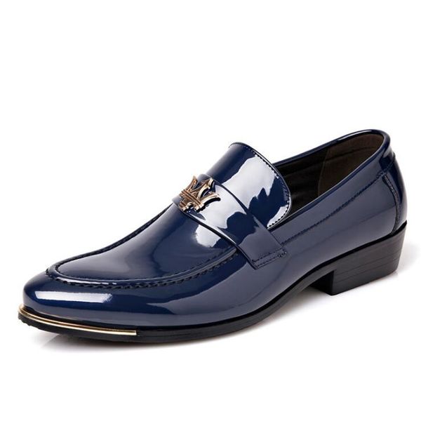 fashion business dress men shoes pointed toe patent leather casual shoes men slip on oxfords shoes 2017 new flats, Black
fashion business dress men shoes pointed toe patent leather casual shoes men slip on oxfords shoes 2017 new flats, Black