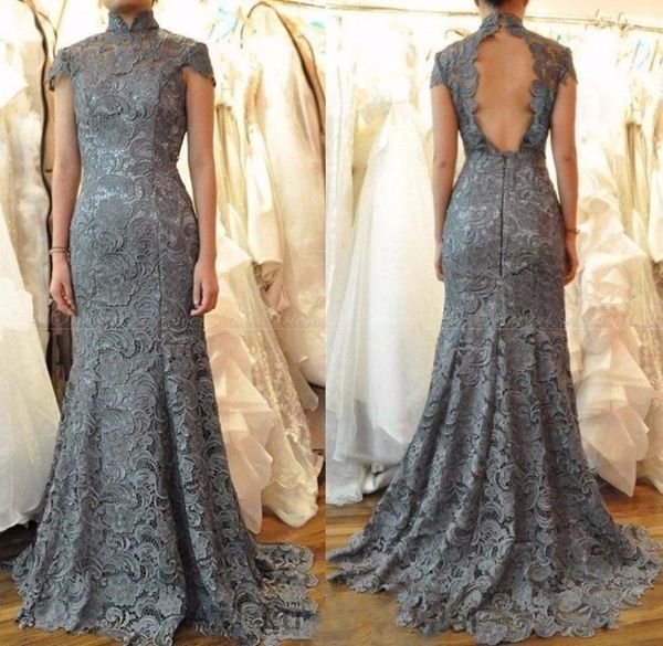 elegant high neck lace evening dress with short sleeve backless sweep train prom gown formal party dress custom made, Black;red
elegant high neck lace evening dress with short sleeve backless sweep train prom gown formal party dress custom made, Black;red