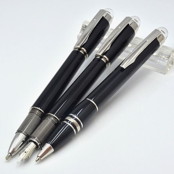 Luxury MB Black Resin Roller ball pen / Ball-point pen / Fountain pen with stationery school office supplies write smooth gift ball pens
Luxury MB Black Resin Roller ball pen / Ball-point pen / Fountain pen with stationery school office supplies write smooth gift ball pens