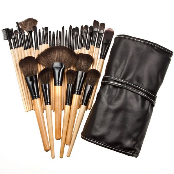 wholesale- 2016 new professional makeup brush set pro cosmetics 32pc studio pro makeup make up cosmetic brush set with leather case
wholesale- 2016 new professional makeup brush set pro cosmetics 32pc studio pro makeup make up cosmetic brush set with leather case
