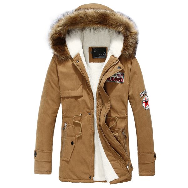 wholesale- wool linner men down jacket army green winter warm men's thick warm fur collar long jackets men hooded parka men coat, Black
wholesale- wool linner men down jacket army green winter warm men's thick warm fur collar long jackets men hooded parka men coat, Black