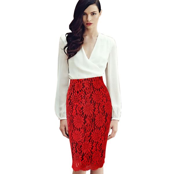 new womens elegant floral lace high waist elastic wear to work office party casual bodycon fitted pencil skirt, Black
new womens elegant floral lace high waist elastic wear to work office party casual bodycon fitted pencil skirt, Black