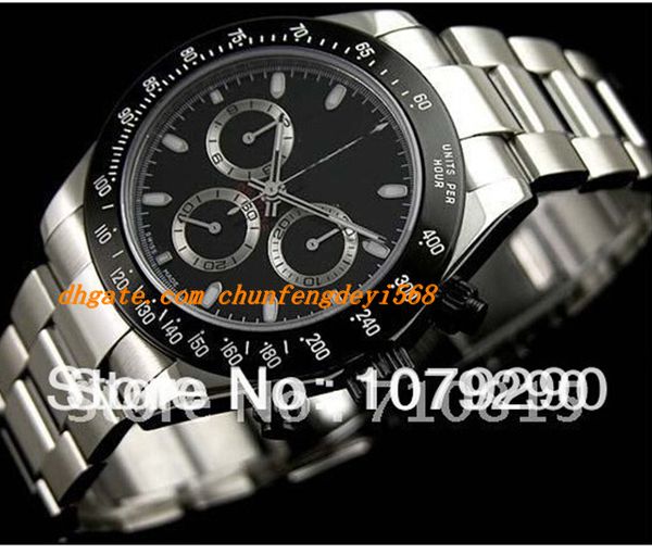 luxury watches wristwatch eta 7750 movement 116520 black dial automatic mens men's watch watches, Slivery;brown
luxury watches wristwatch eta 7750 movement 116520 black dial automatic mens men's watch watches, Slivery;brown