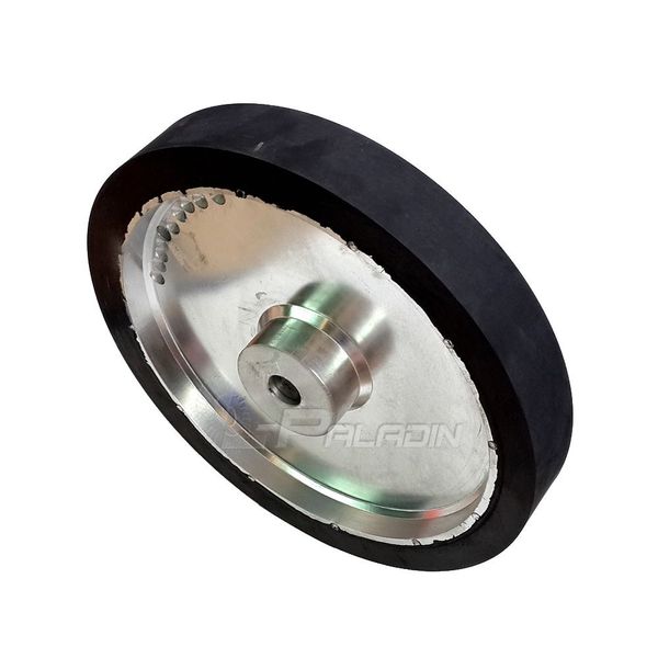 350*50*25mm Belt Sander Rubber Wheel Flat Surface Belt Grinder Contact Wheel Dynamically Balanced
350*50*25mm Belt Sander Rubber Wheel Flat Surface Belt Grinder Contact Wheel Dynamically Balanced