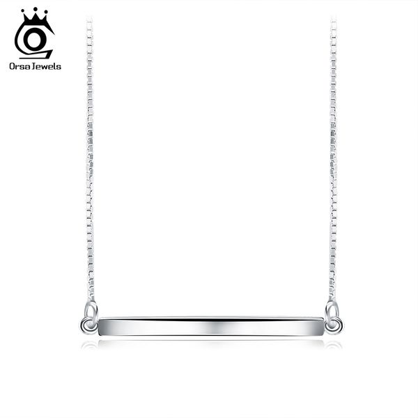 orsa jewels 925 sterling silver bar pendant necklaces for men/women genuine sliver necklace fashion jewelry lover's gift sn09
orsa jewels 925 sterling silver bar pendant necklaces for men/women genuine sliver necklace fashion jewelry lover's gift sn09