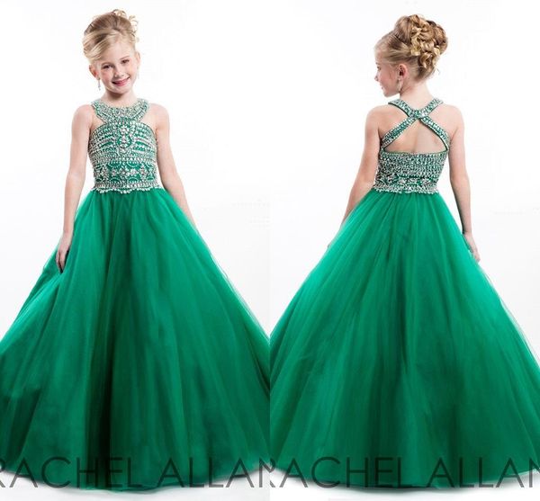 2018 little girls pageant kids dresses green crew neckline beads crystals sequins floor length a line formal girls dresses for teens, White;red 
2018 little girls pageant kids dresses green crew neckline beads crystals sequins floor length a line formal girls dresses for teens, White;red