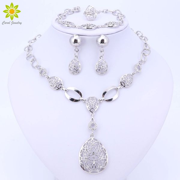 fashion vintage silver color african bridal costume jewelry sets nigerian wedding water drop crystal necklace earrings set, Slivery;golden
fashion vintage silver color african bridal costume jewelry sets nigerian wedding water drop crystal necklace earrings set, Slivery;golden