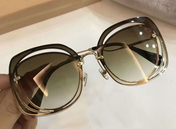 women 54ss oval sunglasses gold/brown gradient lenes 64mm metal fashion brand sunglasses new with box, White;black
women 54ss oval sunglasses gold/brown gradient lenes 64mm metal fashion brand sunglasses new with box, White;black