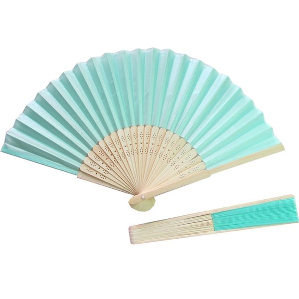 wholesale- 10pcs light blue tiffany blue fabric hand fan polyester silk hand fan 21cm
wholesale- 10pcs light blue tiffany blue fabric hand fan polyester silk hand fan 21cm