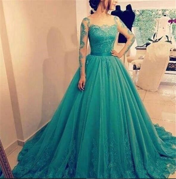 vestidos de festa 2019 elegant ball gown evening dresses sheer long sleeves tulle prom dress lace appliques floor length formal party gowns, Black;red
vestidos de festa 2019 elegant ball gown evening dresses sheer long sleeves tulle prom dress lace appliques floor length formal party gowns, Black;red