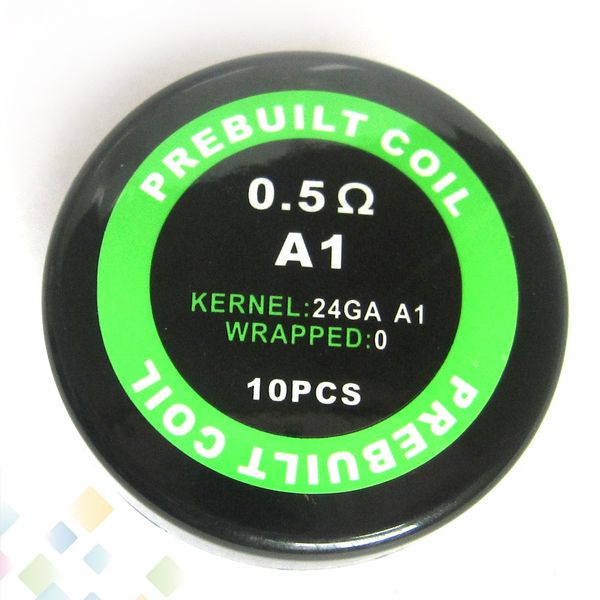 A1 Coil Resistance 0.3 0.5 0.8 1.0ohm Resistance Wire Electronic Cigarette Sold by PC Heating Wire Atomizer DHL Free
A1 Coil Resistance 0.3 0.5 0.8 1.0ohm Resistance Wire Electronic Cigarette Sold by PC Heating Wire Atomizer DHL Free
