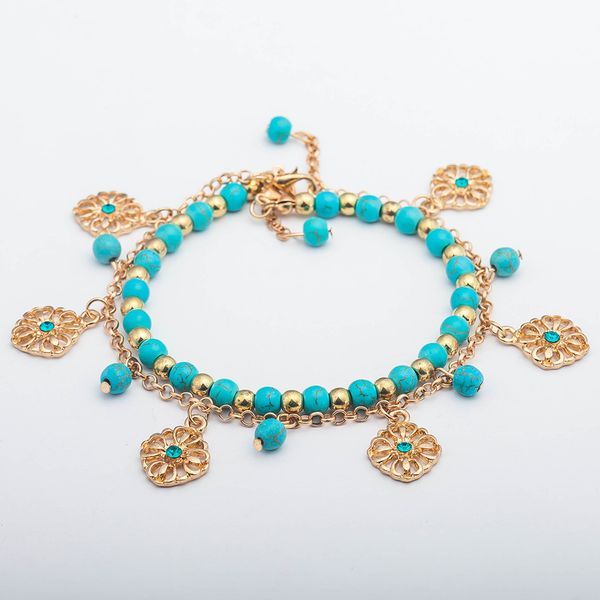 turquoise bracelets bangle fashion retro two piece sets alloy bracelet hollow flower pendants jewelry beaded strands new 2017, Black
turquoise bracelets bangle fashion retro two piece sets alloy bracelet hollow flower pendants jewelry beaded strands new 2017, Black