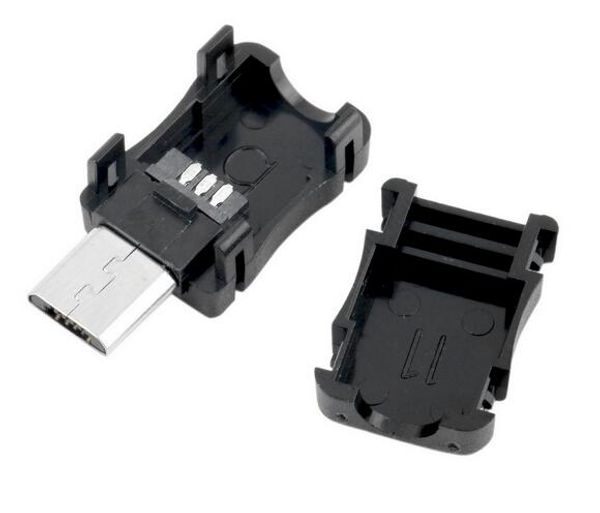 new micro usb 5 pin t port male plug socket connector plastic cover 
new micro usb 5 pin t port male plug socket connector plastic cover