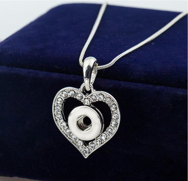 12mm snap button necklace pendant white gold plated heart shaped with crystal interchangeable noosa ginger jewelry price 20pcs, Silver
12mm snap button necklace pendant white gold plated heart shaped with crystal interchangeable noosa ginger jewelry price 20pcs, Silver