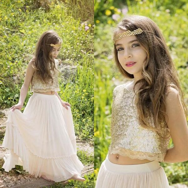new popular 2017 gold sequined beige chiffon two pieces boho flower girls dresses for weddings birthday party gowns floor length en83013, White;blue
new popular 2017 gold sequined beige chiffon two pieces boho flower girls dresses for weddings birthday party gowns floor length en83013, White;blue