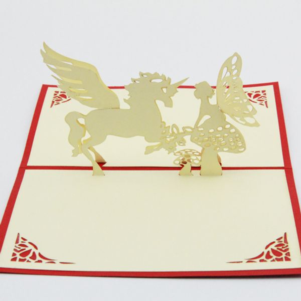 wholesale- the unicorn love fairy tales /3d kirigami card/ handmade greeting cards gift for men ing
wholesale- the unicorn love fairy tales /3d kirigami card/ handmade greeting cards gift for men ing