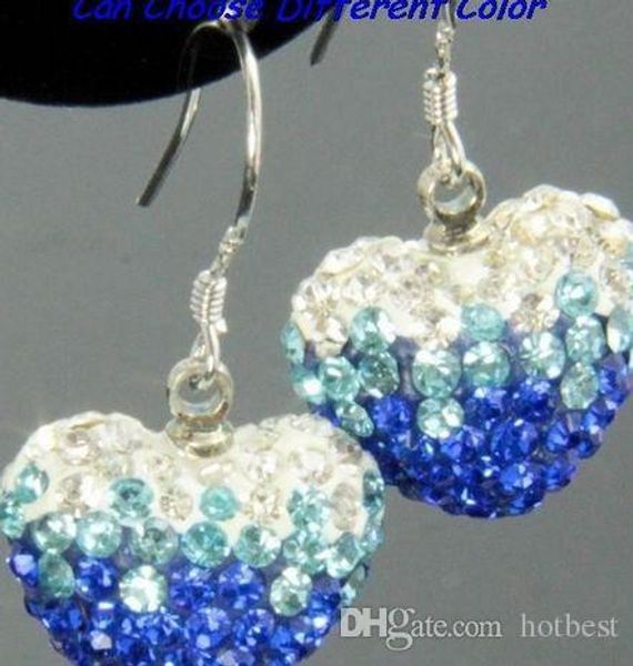 wedding s7853 pave disco mix colors sale disco beads clay heart gradual change drop dangle crystall crystal earrings stud women q83, Silver
wedding s7853 pave disco mix colors sale disco beads clay heart gradual change drop dangle crystall crystal earrings stud women q83, Silver