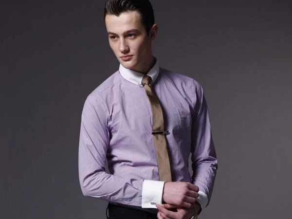 wholesale- wholesale cotton men shirt white collar light purple check business casual shirt ing, White;black
wholesale- wholesale cotton men shirt white collar light purple check business casual shirt ing, White;black