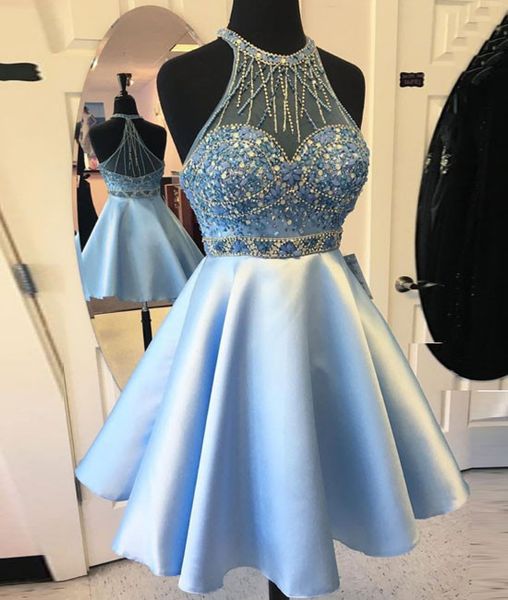 2017 new light sky blue crew neck sleeveless homecoming dresses with beading custom made short mini a line girls cocktail party gowns, Blue;pink
2017 new light sky blue crew neck sleeveless homecoming dresses with beading custom made short mini a line girls cocktail party gowns, Blue;pink