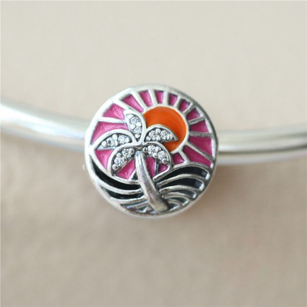updated fashion s925 sterling silver charms tropical sunset with mixed enamel & clear cz bead summer charms fit for bracelet diy jewelry, Black
updated fashion s925 sterling silver charms tropical sunset with mixed enamel & clear cz bead summer charms fit for bracelet diy jewelry, Black