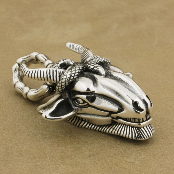 925 sterling silver docile goat & evil snake pendant mens biker rock punk style 9m021 just pendant
925 sterling silver docile goat & evil snake pendant mens biker rock punk style 9m021 just pendant