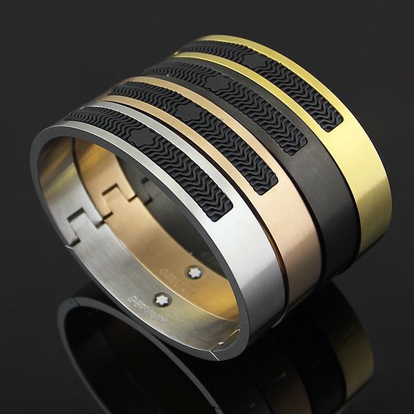 bijoux stainless steel rose gold mont bracelets for women resin cuff bangles genuine titanium steel men bracelets for male bangles, Black
bijoux stainless steel rose gold mont bracelets for women resin cuff bangles genuine titanium steel men bracelets for male bangles, Black