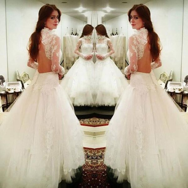 white high low wedding dresses lace high neck illusion long sleeves bridal gowns backless summer beach wedding vestidos cheap
white high low wedding dresses lace high neck illusion long sleeves bridal gowns backless summer beach wedding vestidos cheap
