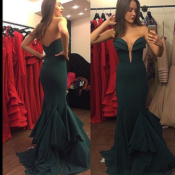 charming sweetheart mermaid prom dresses green stretch strain long simple mermaid prom party dresses, Black
charming sweetheart mermaid prom dresses green stretch strain long simple mermaid prom party dresses, Black