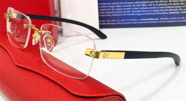 new retro glasses prescription ca0053 square frame wooden legs optical for men rimless gold plated quallity with case 18k gold plated, Silver
new retro glasses prescription ca0053 square frame wooden legs optical for men rimless gold plated quallity with case 18k gold plated, Silver