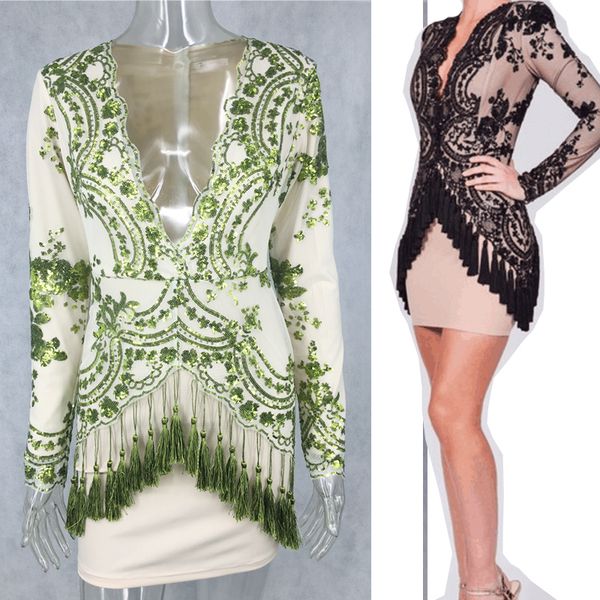 новая мода женщины платья блестки глубокий v шеи вечер коктейль-клуб hip-пакет платье с длинным рукавом бахрома короткое платье ol работа пл, White;black
новая мода женщины платья блестки глубокий v шеи вечер коктейль-клуб hip-пакет платье с длинным рукавом бахрома короткое платье ol работа пл, White;black