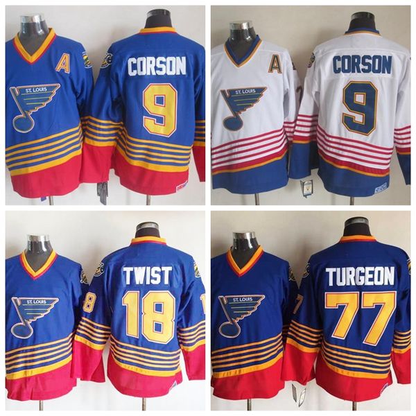 wholesale hockey st. louis blues 9 shayne corson 18 tony twist ccm 77 pierre turgeon vintage stitched jerseys, Black;red
wholesale hockey st. louis blues 9 shayne corson 18 tony twist ccm 77 pierre turgeon vintage stitched jerseys, Black;red