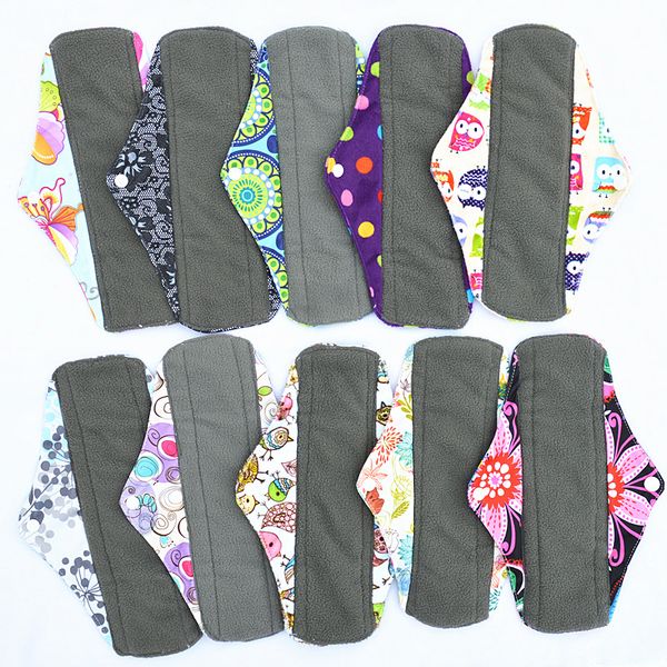 

igzagor charcoal bamboo cloth men trual anitary maternity mama pad reu able wa hable 10 quot regular light flow medium m 18 choice