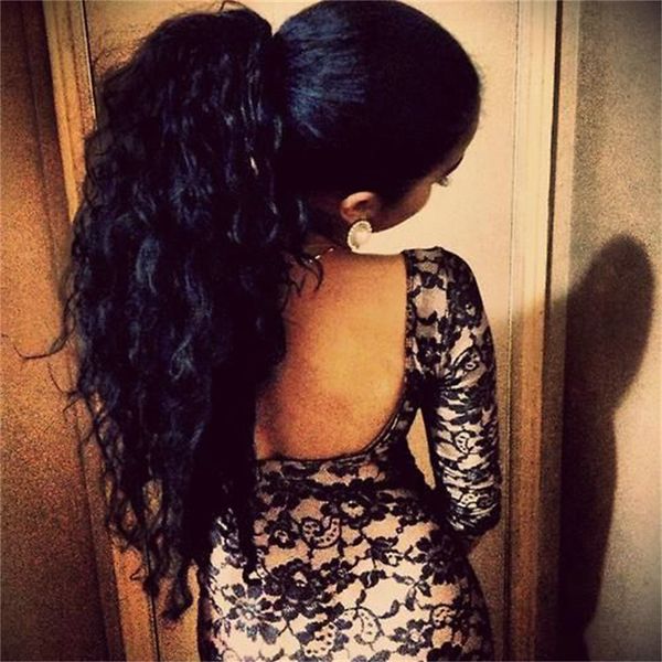 charming women black curly ponytail hairstyle , color 1b brazilian real hair curly hair drawstring human hair pony tails
charming women black curly ponytail hairstyle , color 1b brazilian real hair curly hair drawstring human hair pony tails