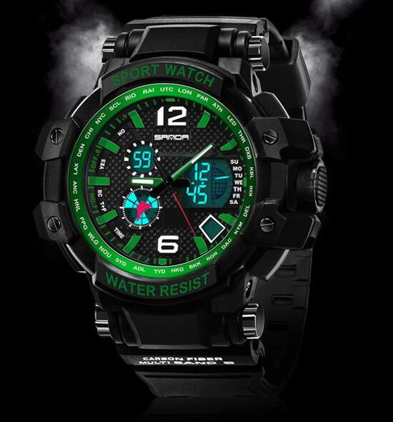brand sanda watch multi-function outdoor sports watch men's student led electronic watches, Slivery;brown
brand sanda watch multi-function outdoor sports watch men's student led electronic watches, Slivery;brown