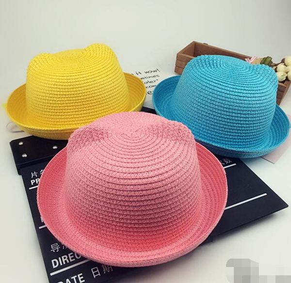 korean version of parenting children orecchiette straw hat straw hats visor cap tide cat ears caps 20 pcs ing, Blue;gray
korean version of parenting children orecchiette straw hat straw hats visor cap tide cat ears caps 20 pcs ing, Blue;gray