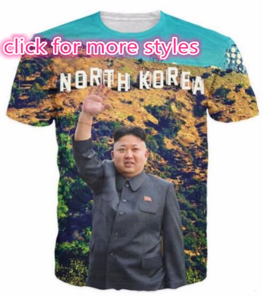 New Fashion Couples Men Women North Korea Kim Jong Un 3D Print No Cap Casual T-Shirts Tee Tops Wholesale S-5XL T20
New Fashion Couples Men Women North Korea Kim Jong Un 3D Print No Cap Casual T-Shirts Tee Tops Wholesale S-5XL T20