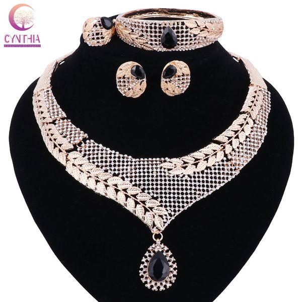 exquisite dubai jewelry set luxury gold-color big nigerian wedding african beads jewelry set costume design heni, Black
exquisite dubai jewelry set luxury gold-color big nigerian wedding african beads jewelry set costume design heni, Black