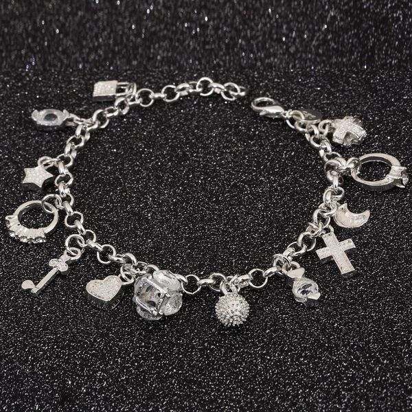 wholesale- bracelet 925 jewelry silver plated cross charm bracelet fashion jewelry bracelet leading shrimp buckle 20cm chain ing, Golden;silver
wholesale- bracelet 925 jewelry silver plated cross charm bracelet fashion jewelry bracelet leading shrimp buckle 20cm chain ing, Golden;silver