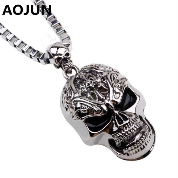 wholesale- 2016 men's pendant necklaces chic unique shape chain stainless steel skull pendant necklaces for cool men / boy jewelry, Black
wholesale- 2016 men's pendant necklaces chic unique shape chain stainless steel skull pendant necklaces for cool men / boy jewelry, Black