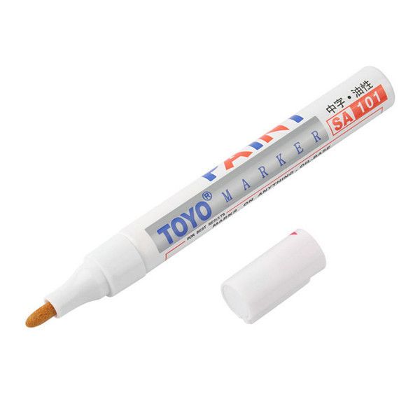universal white car motorcycle whatproof permanent tyre tire tread rubber paint marker pen 5 colors
universal white car motorcycle whatproof permanent tyre tire tread rubber paint marker pen 5 colors