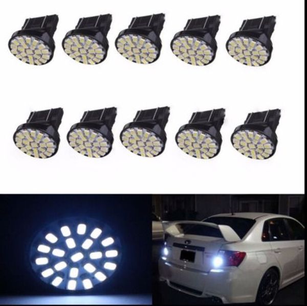 50pcs white 22-smd car 3157 led bulbs brake tail slight 3057 3457 4157 3047 ing