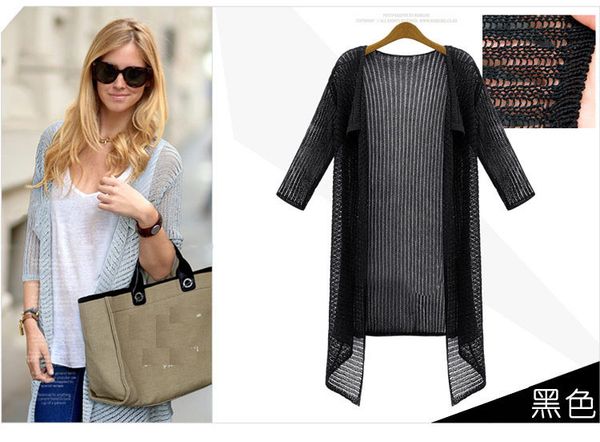 wholesale- soild color women half sleeve sweater knitted cardigan 2016 fashion loose thin sweater batwing cardigan outwear jacket coat s34, White;black
wholesale- soild color women half sleeve sweater knitted cardigan 2016 fashion loose thin sweater batwing cardigan outwear jacket coat s34, White;black