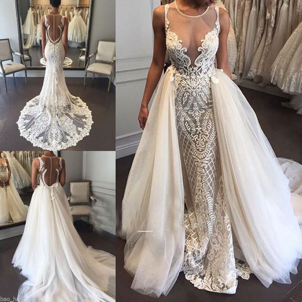 gorgeous 2017 floor length white lace appliques wedding dress illusion neckline wedding dress backless detachable train bidals gown
gorgeous 2017 floor length white lace appliques wedding dress illusion neckline wedding dress backless detachable train bidals gown